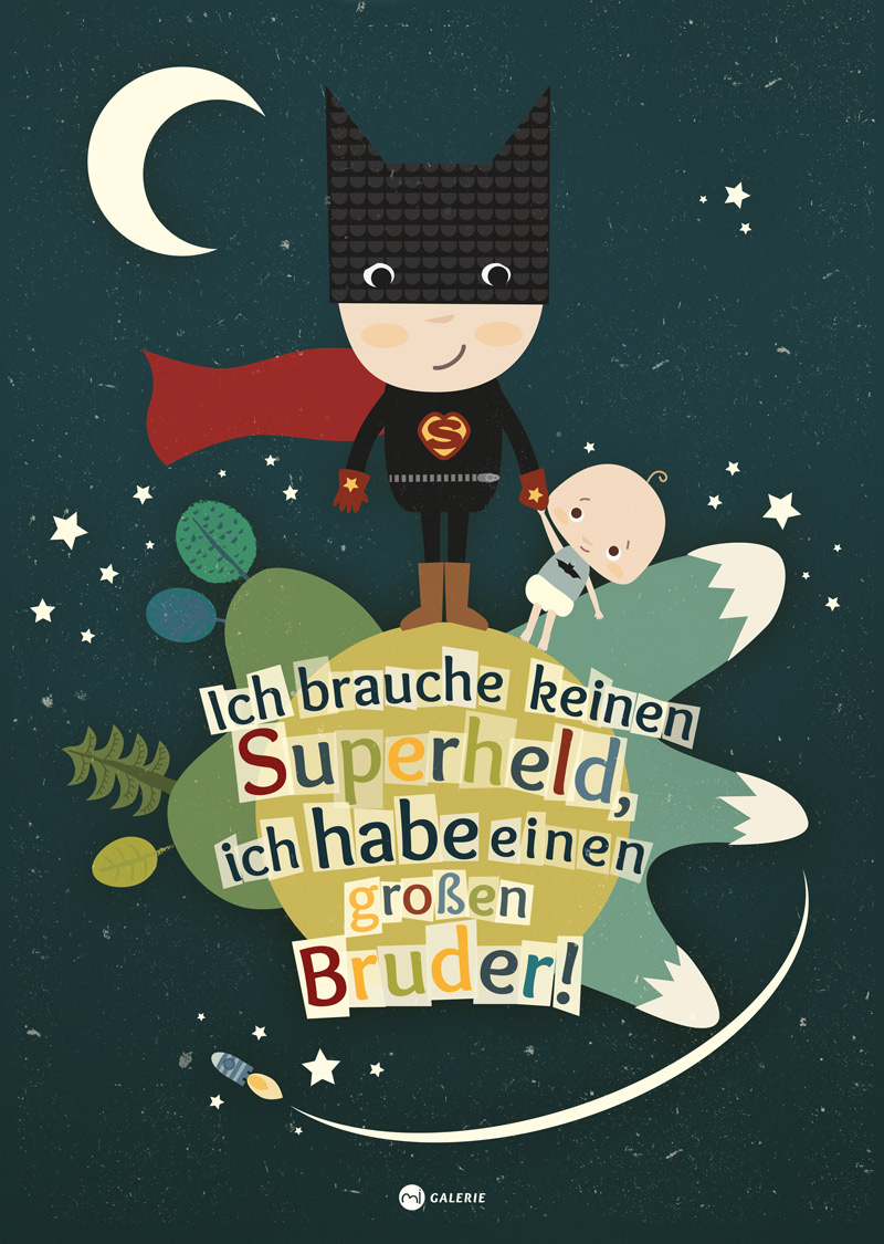 Poster Superheldenbruder